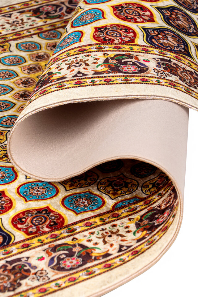 Gold Süngerli Kadife Seccade - 3