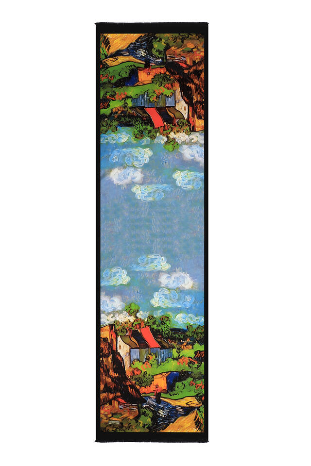 Taba Home Pattern Silk Foulard - 5