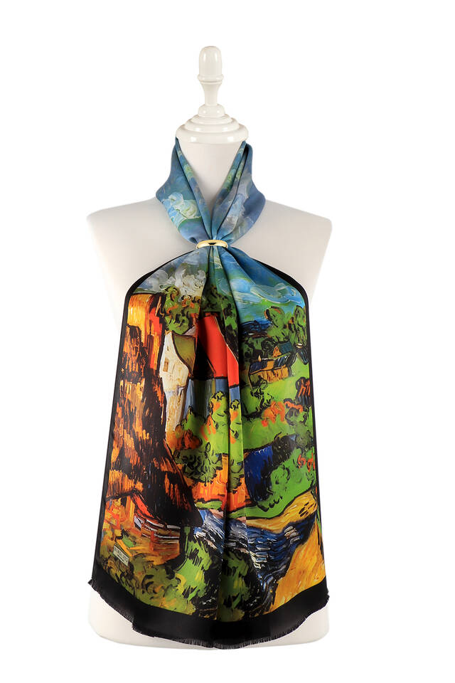 Taba Home Pattern Silk Foulard 