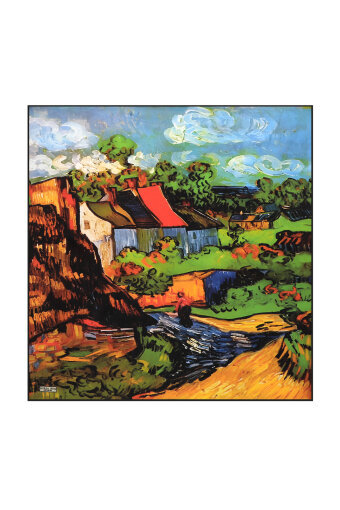 Taba Home Pattern Silk Pocket Square 