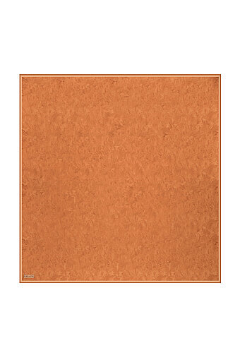 Tan Brush Pattern Twill Silk Square Scarf 