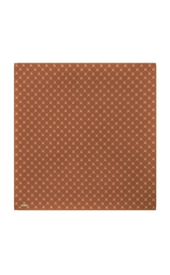 Tan Butterfly Monogram Twill Silk Square Scarf - 2