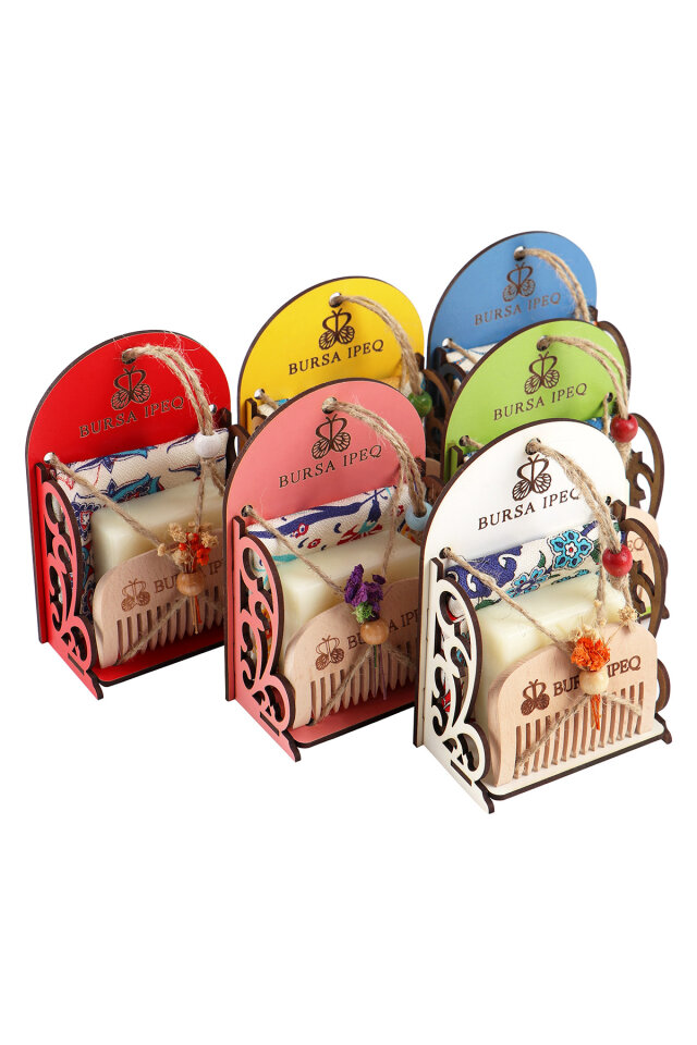 Tavuskuşu Desen Hediyelik Hamam Seti - 4