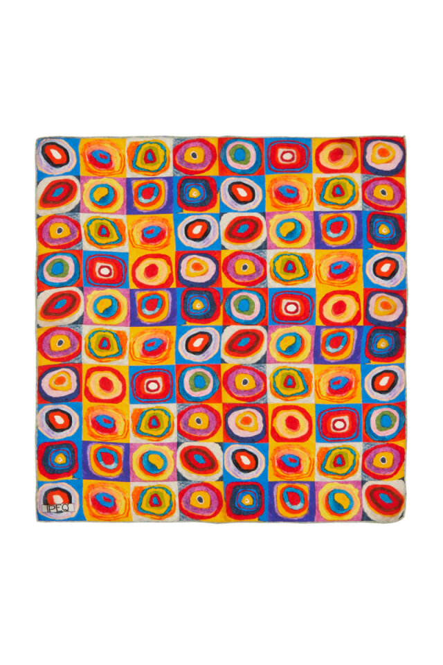 The Harmony of Yellow Colors Pattern Silk Pocket Square 