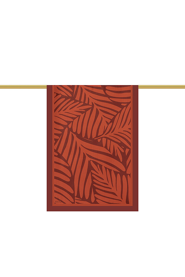 Tile Crop Pattern Twill Silk Scarf 