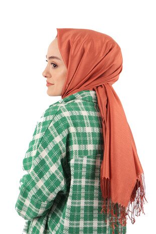 Tile Silk Look Scarf 