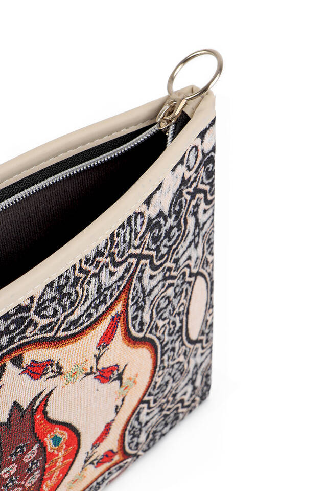 Tulip Pattern Tapestry Handbag - 4