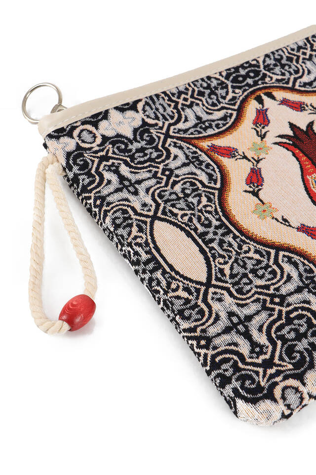 Tulip Pattern Tapestry Handbag - 2