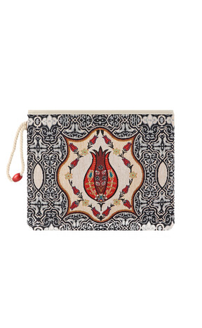 Tulip Pattern Tapestry Handbag 
