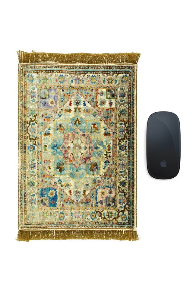 Turquoise Bamboo Mousepad 