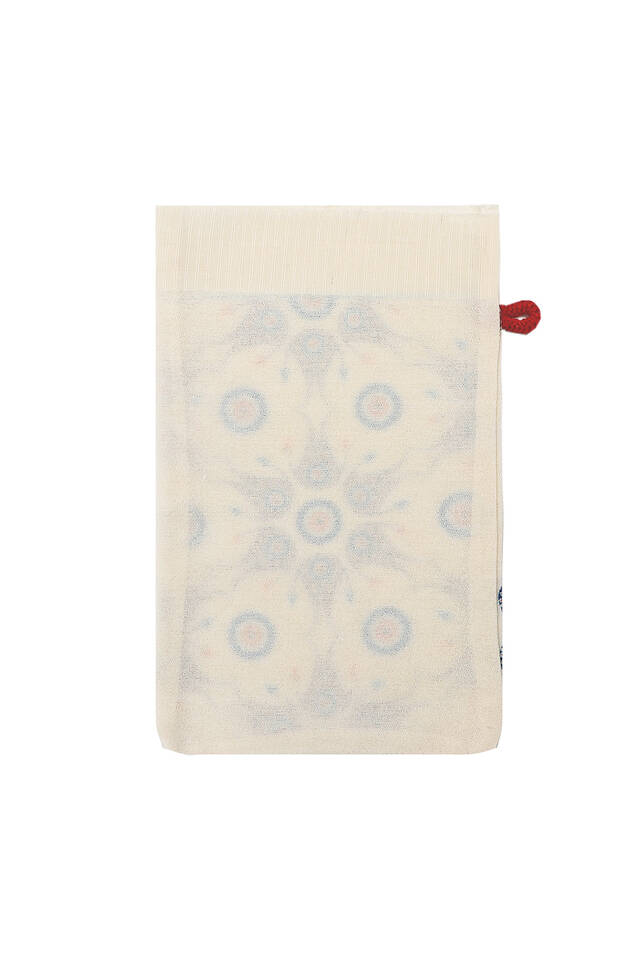 Turquoise Gold Printed Small Evil Eye Pattern Pouch - 2