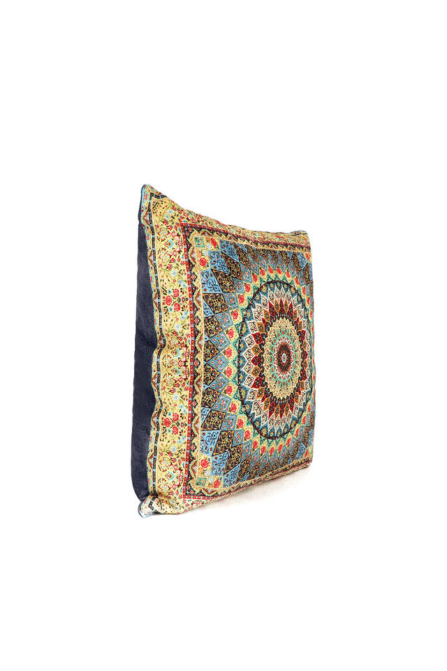 Turquoise Velvet Throw Pillow - 2
