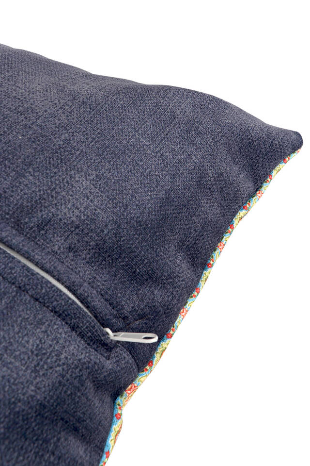 Turquoise Velvet Throw Pillow - 3