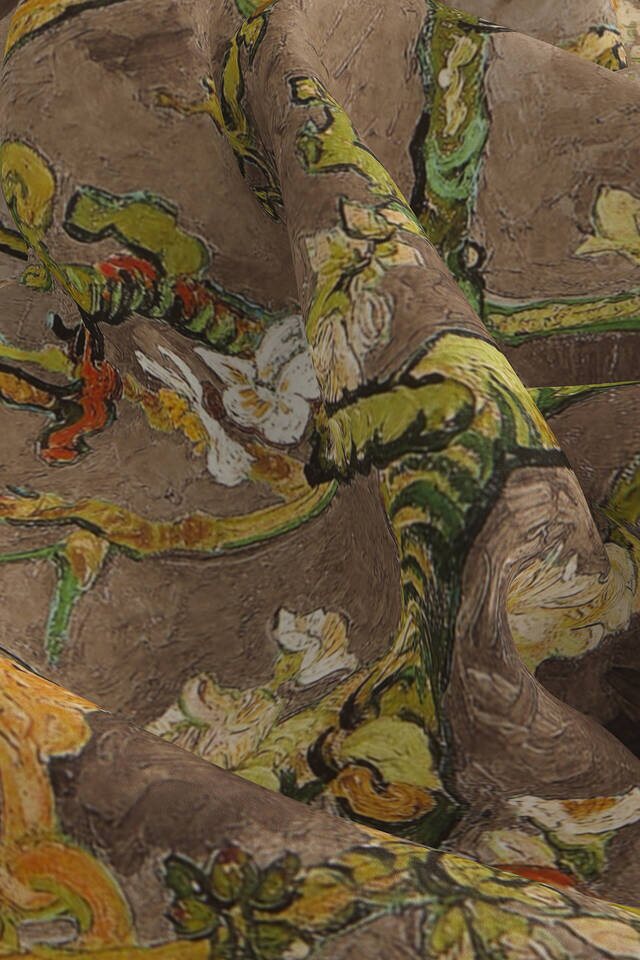 Vizon Badem Çiçeği İpek Mendil - 3