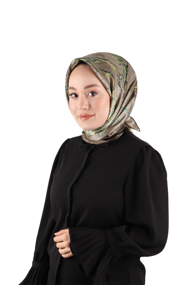 Vizon Badem Çiçeği Sura İpek Eşarp 