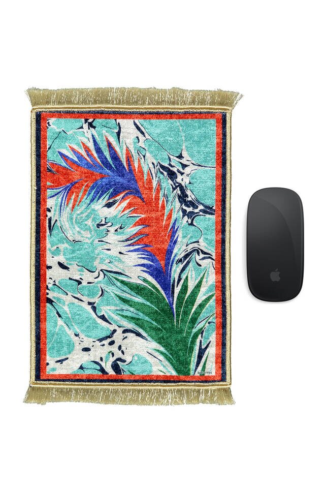 Water Green Decorative Small Carpet Mousepad 