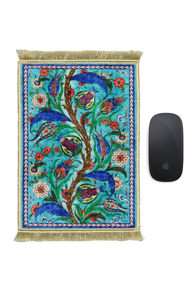 Water Green Decorative Small Carpet Mousepad 