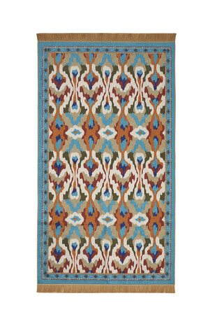 Water Green Velvet Carpet Prayer Rug 