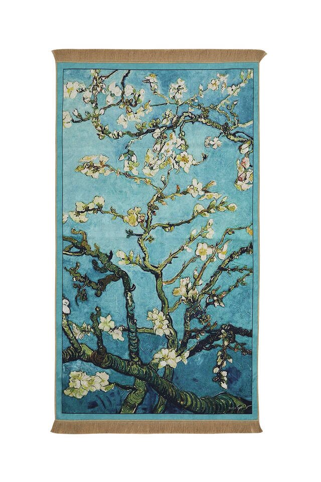 Water Green Velvet Carpet Prayer Rug 