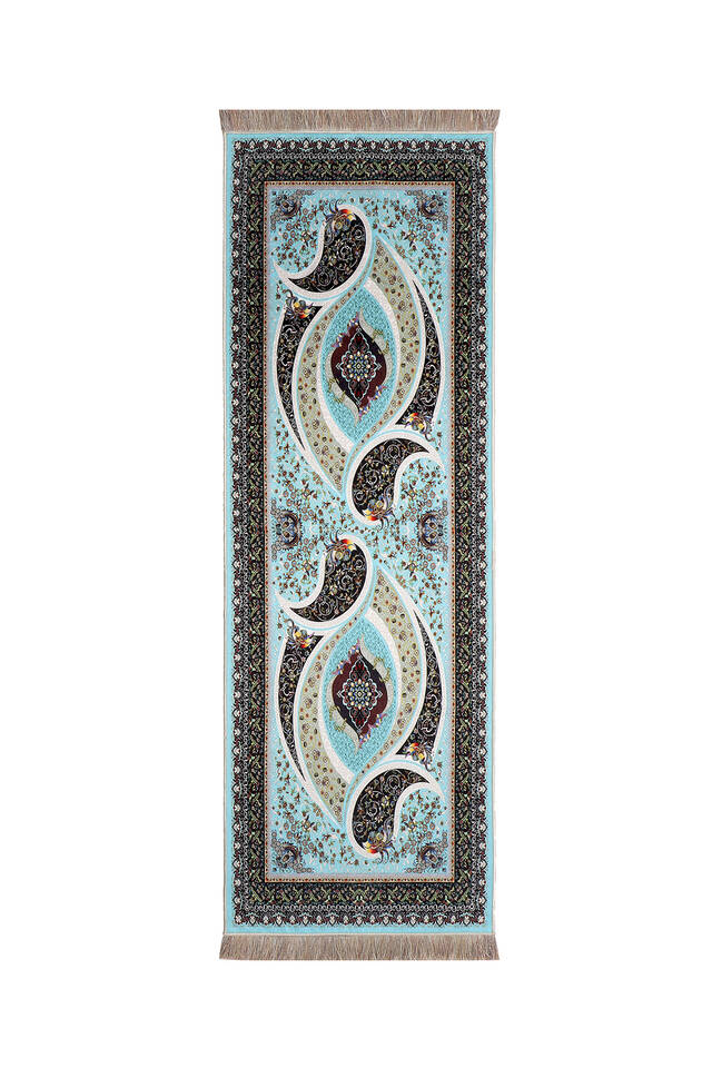 Water Green Velvet Runner Set - 2