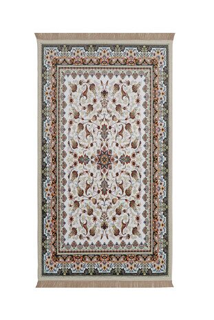 White Bamboo Carpet Prayer Rug 