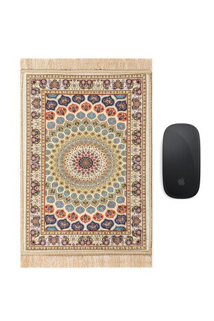 Yellow Decorative Small Carpet Mousepad 