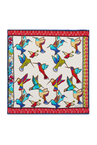 Yellow Green Patterned Silky Pocket Square 