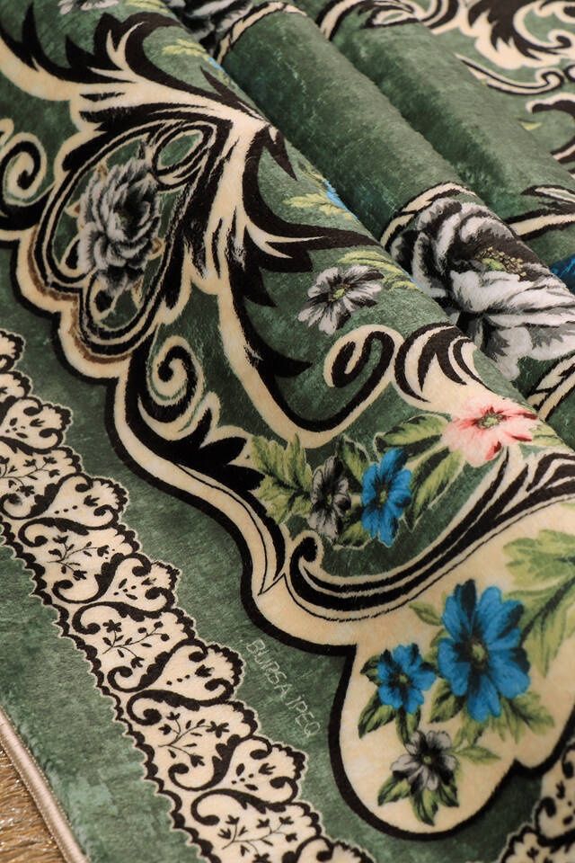 Yeşil Bambu Halı Seccade - 2