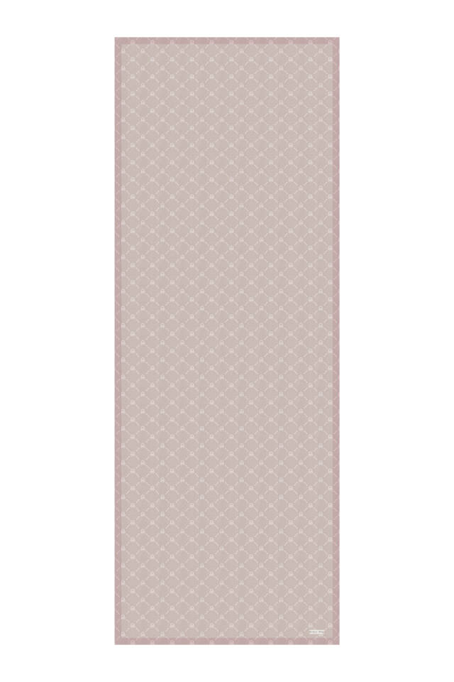 Taş Zincir Monogram Desen İpek Şal - 4
